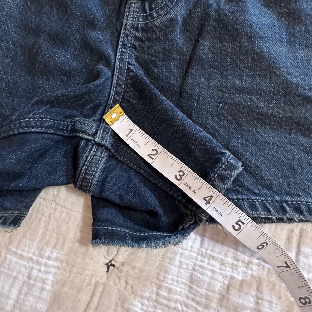 NEW American Eagle Strigid Relaxed Denim Shorts in Deep Indigo - Picture 7 of 8